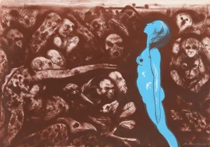 Robert Beauchamp, Blue Nude, Lithograph