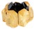 Monies Massive Black Resin and Gold Foil Stretch Bracelet Bangle For Sale