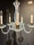 A circa 1930’s Opaline Murano glass chandelier with 5 lights