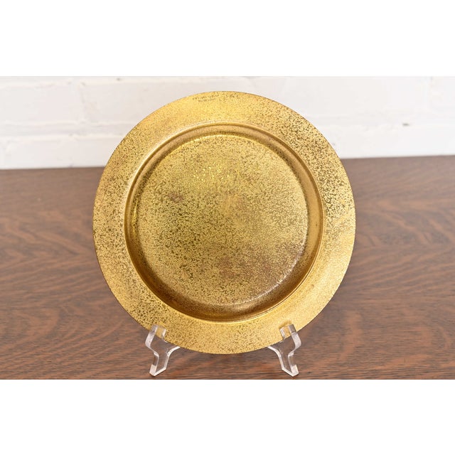 Tiffany Studios New York Bronze Doré Plate For Sale - Image 9 of 9