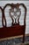 Wood Chippendale Style Mahogany Twin Headboards Pair Carved Wood 1960s Set Vintage For Sale - Image 7 of 12