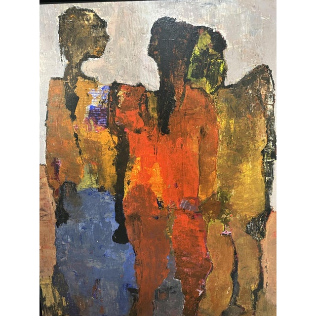 Abstract Expressionism Goli Mahallati (Iranian-American) Large-Scale Oil on Canvas Titled "Scent of Rain" For Sale - Image 3 of 7