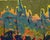 Textile Oil Painting City in the Rays of Sunset Oleksiy Ivanyuk For Sale - Image 7 of 8