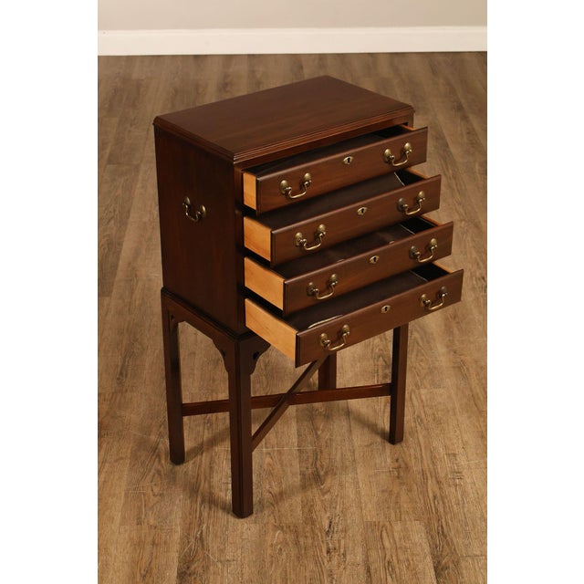Ethan Allen Ethan Allen 'Georgian Court' Cherry Silver Chest For Sale - Image 4 of 18