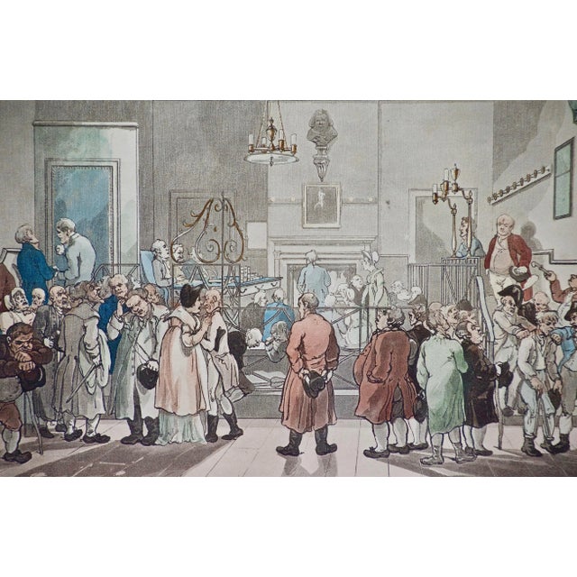 An early 19th century print entitled "Bow Street Office", an illustration (Plate 11) from "The Microcosm of London",...