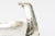 1980s Vintage Hand Hammered Silver Plate Monumental Scalloped Serving Bow With Duck Neck,1980's For Sale - Image 5 of 11