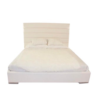 Modani Faux Leather Upholstered King Size Bedframe For Sale