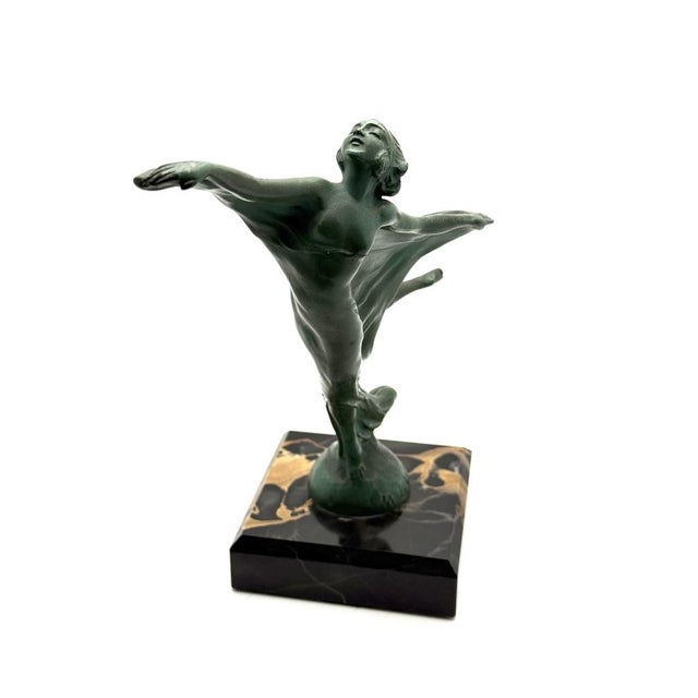 French Art Deco bronze sculpture after a design by Max Le Verrier, one of the leading sculptors of the 1920s–1930s...