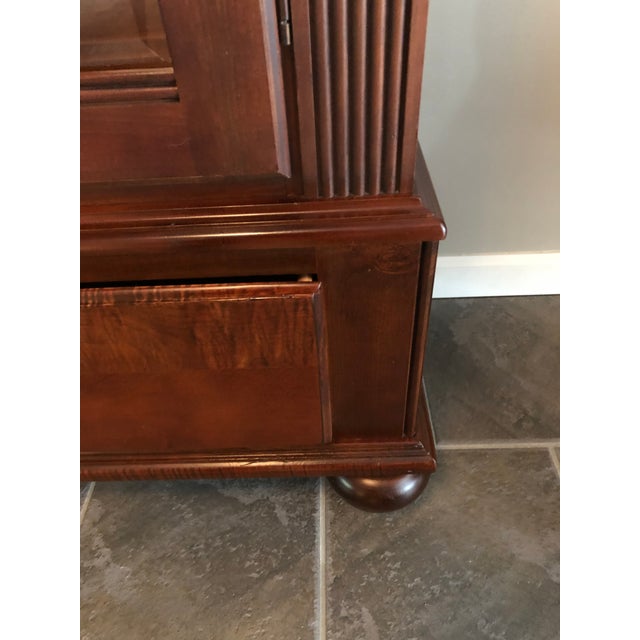 Ethan Allen British Classic Lighted Curio Chairish