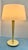 Midcentury White Gerald Thurston for Lightolier Table Lamp, Rewired For Sale - Image 10 of 13