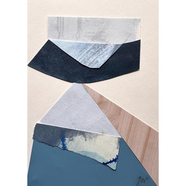 Abstract "Rhythm Replaces Reason 1" Original Mixed-Media Collage on Paper by Zac Woodiel For Sale - Image 3 of 9