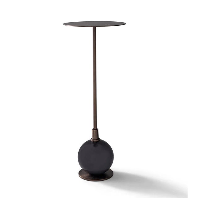 Port 68 Boston Martini Table, Black For Sale - Image 4 of 4