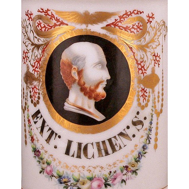 White Set of 2 Mid 19th Century French Neoclassical Hand-Crafted Glazed Porcelain Apothecary/Pharmacy Jars With Lids Signed by Langlois For Sale - Image 8 of 9