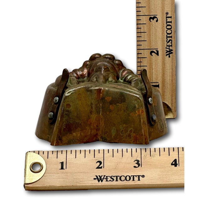 Rare & Unusual Small Size Matching Pair Early 1900s Antique Germany Solid Copper Lobster Kitchen Molds - 6 1/2 Inches Long For Sale - Image 18 of 18