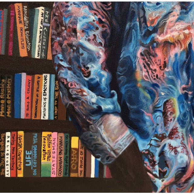School of Thought 1, Oil and Acrylic Painting on Canvas, 2021 For Sale - Image 6 of 6