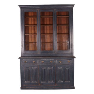 Irish Painted Library Bookcase For Sale