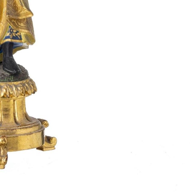 Religious Artist, Saint Joseph of the Boots, 18th Century, Gilded & Painted Wood For Sale - Image 5 of 6
