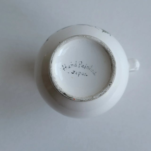 Early 20th Century Early 20th Century Hand-Painted Japan Creamer For Sale - Image 5 of 7