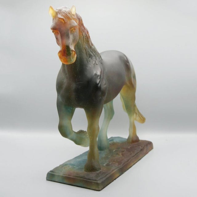 Hadrien Horse from Daum after Jean-François Leroy For Sale - Image 3 of 10