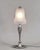 Lorrain Daum A beautiful French art deco table lamp made around 1926-1933. The nickel-plated base in solid brass or bronze...