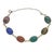 1960s 1960s 14k Yellow Gold Multi-Gemstone Intaglio Link Bracelet For Sale - Image 5 of 10