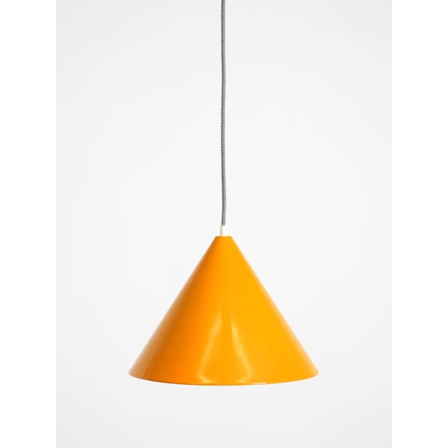 Vintage Model Billiard Pendant Lamp in Orange Metal by Louis Poulsen, 1970s For Sale - Image 6 of 17