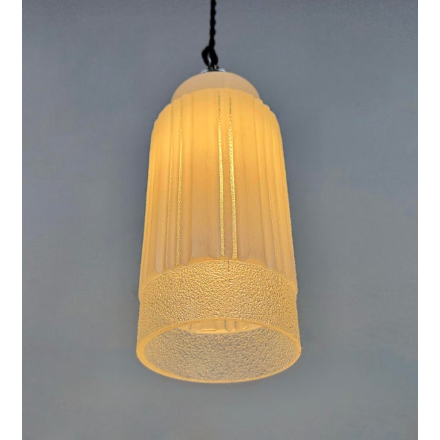 Vintage Glass Ceiling Light, 1970s For Sale - Image 14 of 15