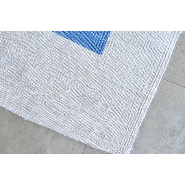 Henri Matisse - Blue Nude 3 - Inspired Silk Hand Woven Flat Weave Area - Wall Rug 4′8″ × 6′10″ For Sale - Image 10 of 12