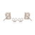 Yellow Art Deco Style Tiny 1.77 Ct Octagon Cut Citrine Stud Earrings in 925 Silver 2 Pieces For Sale - Image 8 of 13