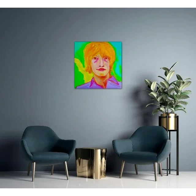 Contemporary Contemporary Original Pop Art Portraiture Oil Painting For Sale - Image 3 of 12