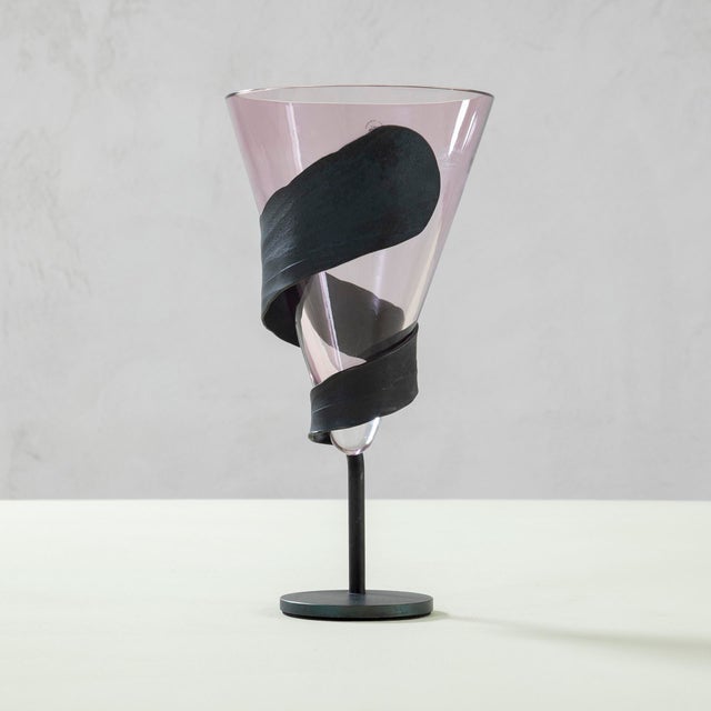 Metal Vase Mod. Viticcio by Enzo Mari for Danese, 1989 For Sale - Image 7 of 7