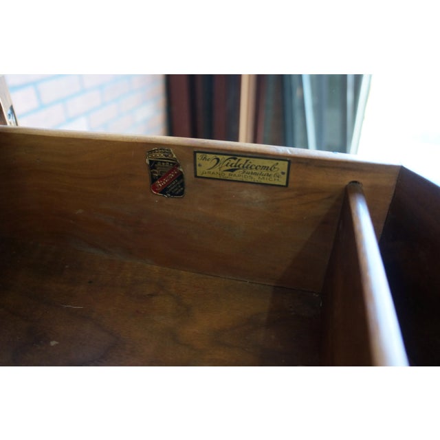 20th Century Widdicomb Demilune Console Cabinet For Sale - Image 6 of 10