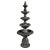 Asian Stacked Lotus Flower Stone Fountain For Sale - Image 3 of 3