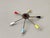 Sputnik Ceiling Light with Six Brass Arms and Colored Sockets, 1960s For Sale - Image 4 of 16