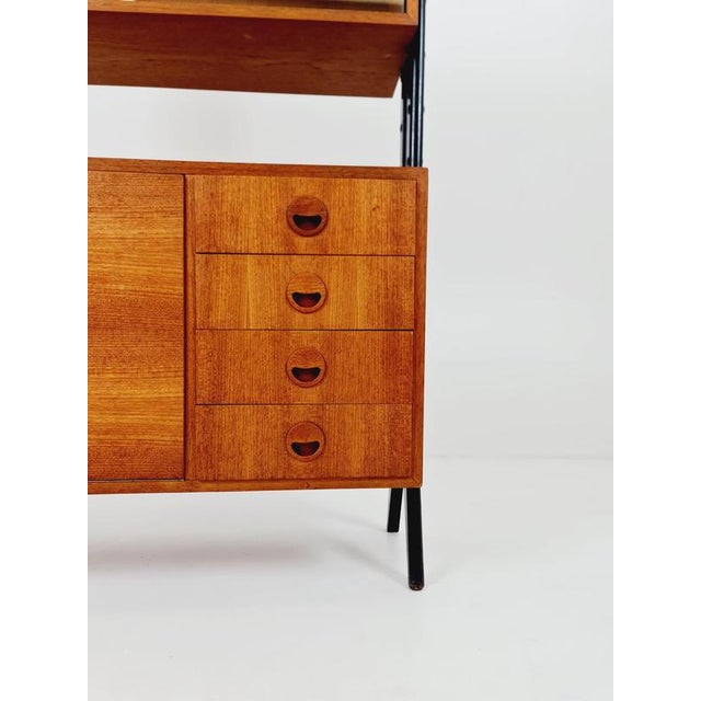 Mid 20th Century Mid-Century Danish Freestanding Bookshelf System in Teak by Bengt Ruda, 1960s For Sale - Image 5 of 18