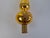 Glass Vintage Czech Hand-Painted Golden Glass Christmas Tree Topper, 1970s For Sale - Image 7 of 13