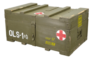 Czech Military Vzor 57 Medical Storage Chest, 1950s