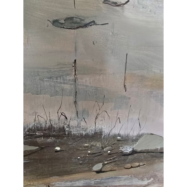 Goldenrod 1970s Vintage Mid Century Signed Impressionist Painting Autumn For Sale - Image 8 of 11