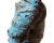 Turquoise 18th-Century Indian Hand-Carved & Painted Teakwood Horse Corbel on Stand For Sale - Image 8 of 9