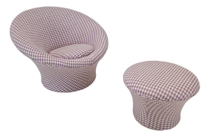 Set of Mushroom Armchair and Ottoman by Pierre Paulin for Artifort, 1960s
