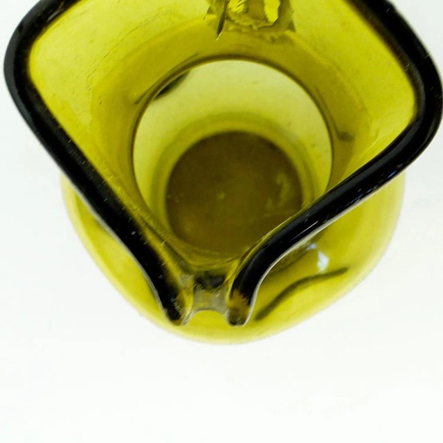 Art Nouveau Milk Jug attributed to Cramberry Glass, United Kingdom, 1900s, in Worn conditions. Designed 1890 to 1919 This...