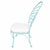 Metal 1950s Restored Teal "Ribcage" Patio/Outdoor Lounge Chair W/ Brass, Set of Two For Sale - Image 7 of 7