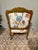 French 19th Century Gilded Bergere Arm Chair For Sale - Image 9 of 12