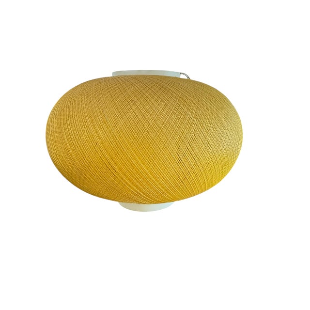 Sand 1960s Mid-Century Modern Spun Fiberglass Swag Lamp For Sale - Image 8 of 16