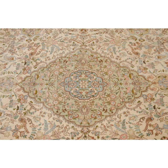 Vintage Tabriz Carpet - 8'4" X 10'10" For Sale In New York - Image 6 of 12