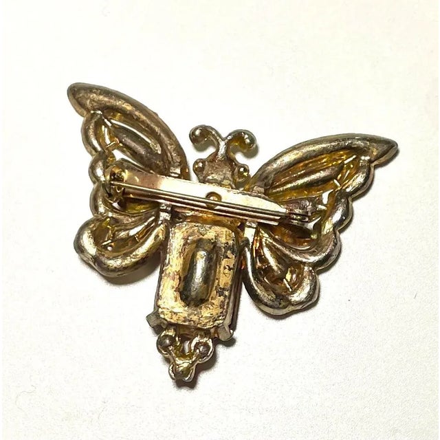 Art Deco 1930s Butterfly Brooche For Sale - Image 3 of 3