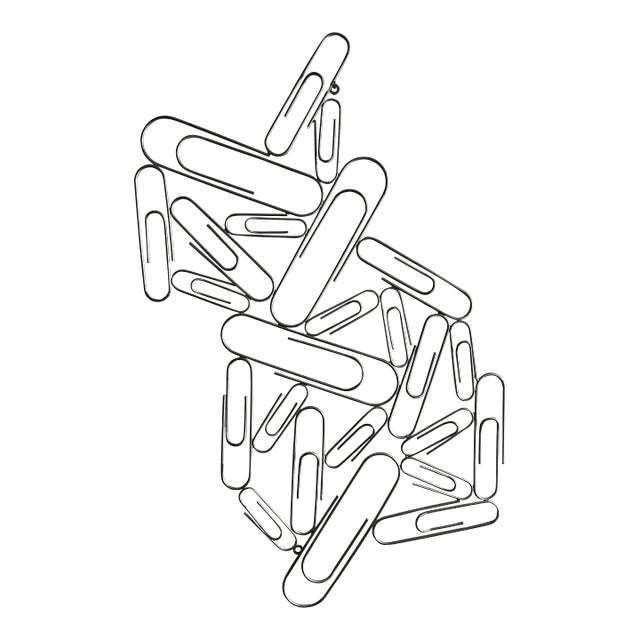 Vintage 1980s Metal Paper Clip Wall Sculpture Photo Holder For Sale