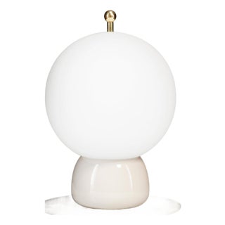 Athena Table Lamps in Pink Ceramic & Glass from Ini Archibong, London, 2018, Set of 2 For Sale