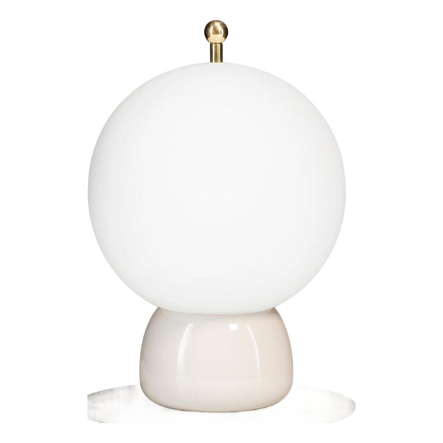 Athena Table Lamps in Pink Ceramic & Glass from Ini Archibong, London, 2018, Set of 2 For Sale