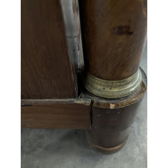 Brown Empire Chest of Drawers with Bronze Fittings For Sale - Image 8 of 13
